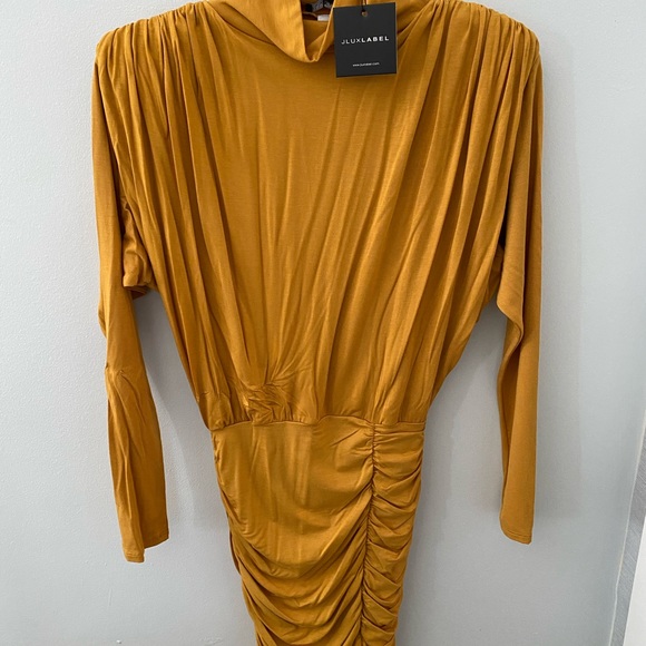 Jlux label dress in mustard - Picture 2 of 3